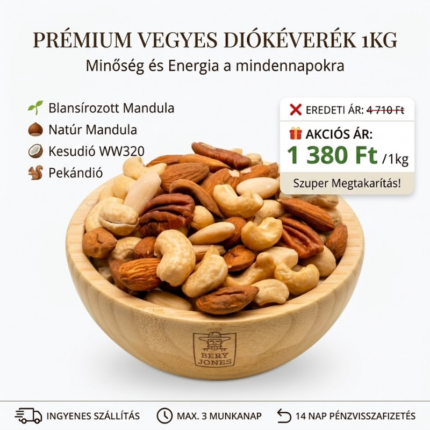Bery Jones vegyes natúr diófélék 1kg
